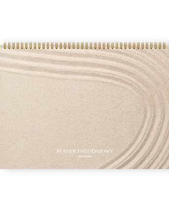 Planer tygodniowy A4 na spirali Desert, PaperDesk