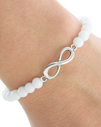 Simply Charm - White jade with infinity., Lavoga