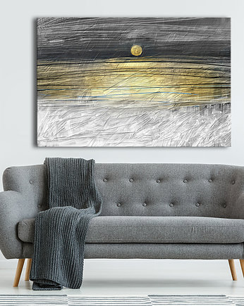 OBRAZ NA PŁÓTNIE - 120x80cm - ABSTRAKCJA HORYZONT, LUdesign gallery