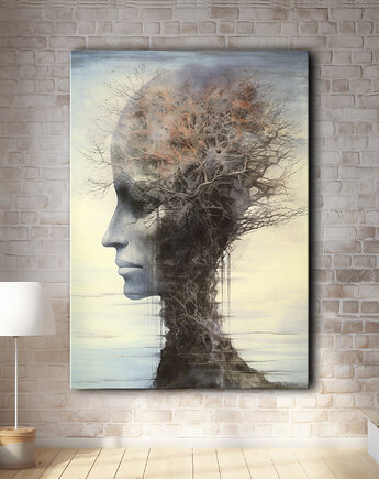 Melancholia - Obraz na płótnie - Druk, Blejtrama - Impresjonizm, Loft #7, Black Sapphire Art