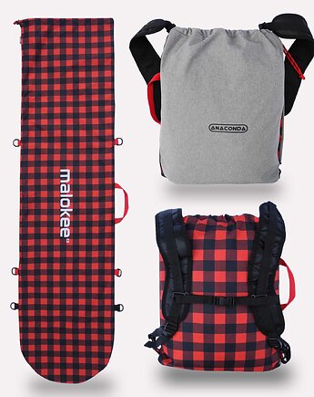 Pokrowiec snowboard bag torba etui plecak na buty 2w1, Malokee