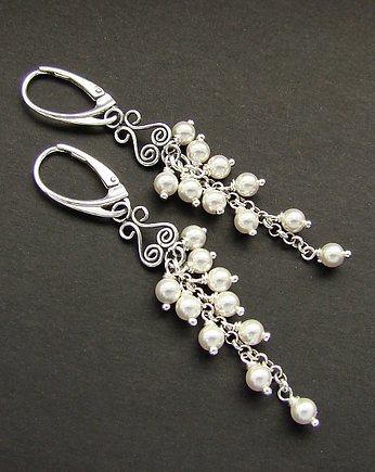 Kolczyki Swarovski Perełki, RayOfArt