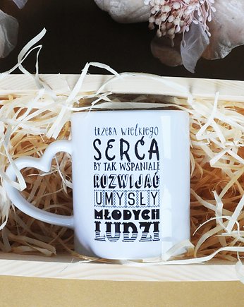 Kubek dla Nauczyciela z imieniem, personalizowany, Sowia Aleja