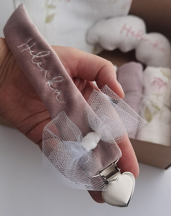 Zawieszka do smoczka - personalizowana (kolory, tkaniny), Little Angels