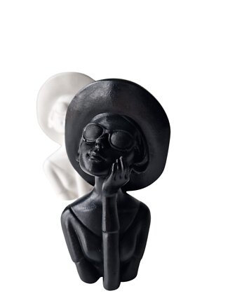 Figurka ozdobna - Dama w kapeluszu, nejmi art