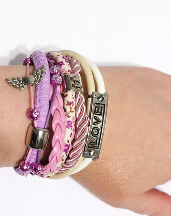 Bransoletka - Lila Love - rzemienie, yenoo