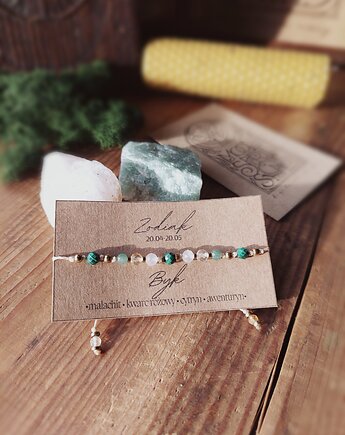 Bransoletka z kamieni naturalnych Zodiak BYK, Moon Spirit Stones