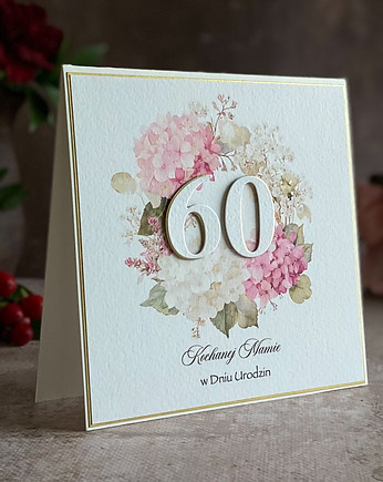 Personalizowana kartka na 60 urodziny, BH 75, Anna Art and Crafts