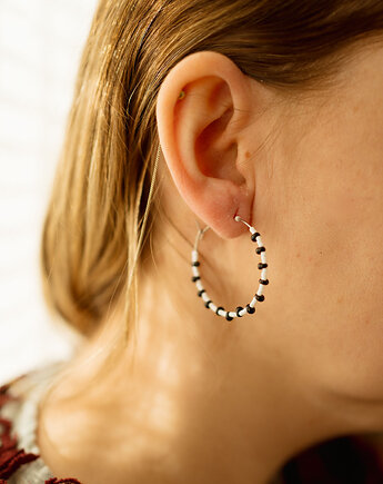 Kolczyki koła z koralików, Dwie Gliny