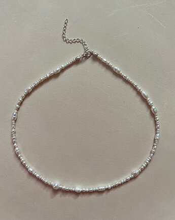 Choker z pereł HAVANA no. 13 srebro, Elize