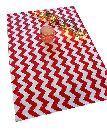 Bieżnik Cotton Chevron Red 46/68, Gazynia