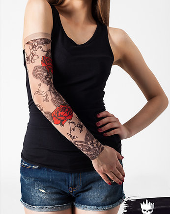 Rękawek z tatuażem Roses & Flowers (unisex), dirrtytown clothing