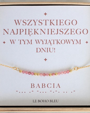BABCIA - Naszyjnik z Alfabetem Morse'a, Le Boho Bleu