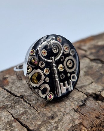 Pierścionek Silver Key 8, Zegarynki