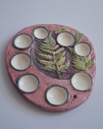 Ceramiczna paleta do farb z paprocią, Radziuk