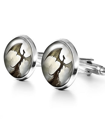 Smok cienia - spinki do mankietów, yenoo