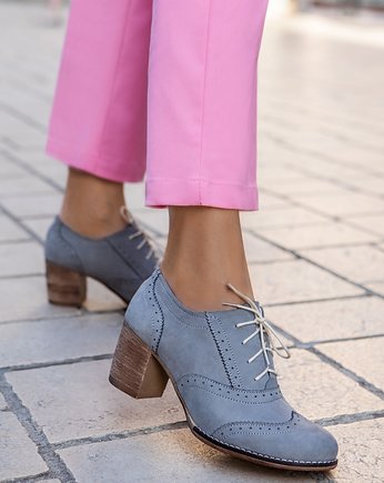 SKÓRZANE PÓŁBUTY ZAPATO 251 GRAFIT, Zapato