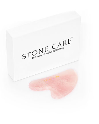 Kamień gua sha z kwarcu różowego STONE CARE, Silk & Stone Care