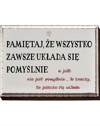 Tabliczka z tekstem, napisem, cytatem, LV Home