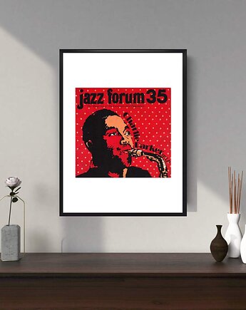 Okładka JAZZ FORUM z Charlie Parker z 1975 r, aut. Rafał Olbiński, RiskyWalls