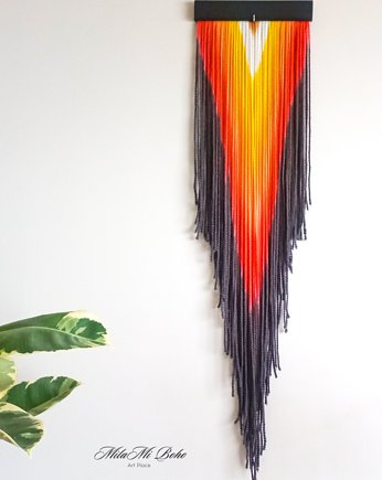 Makrama. Dekoracja ścienna  z wełny. "Indian", MilaMi Boho