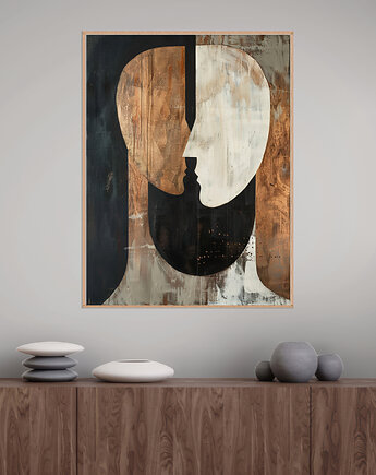 Geometria natury - Plakat, druk - Minimalizm, Boho, Loft #143, Black Sapphire Art