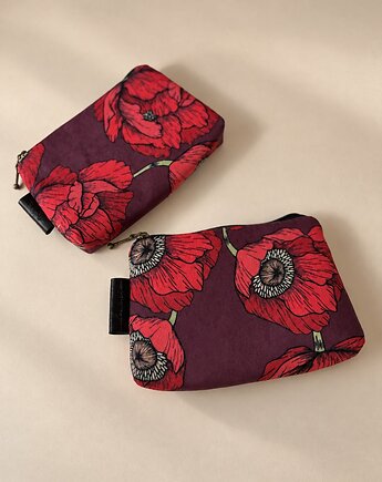 Portfelik na karty margaretka maki, sacky bag