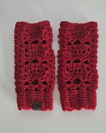 Mitenki retro z wełny, Las i Łąka