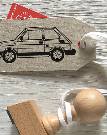 Stempel stare samochody Fiat 126p, Malu Studio