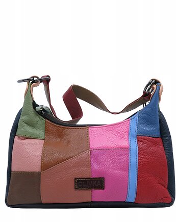 Torebka damska na ramię kolorowa skórzana wygodna zero waste OLIVKA, Olivka Warsaw