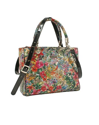 Skórzany kuferek -  kwiatowy wzór  (7037), BOSCCOLO