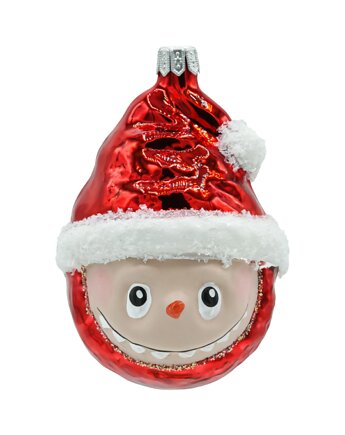 Bombka choinkowa: Labubu w czapce Mikołaja: czerwone, Syn Bombkarza