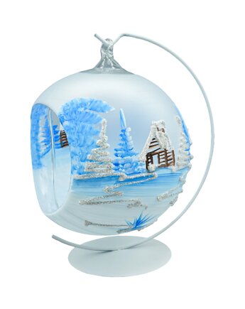 Bombka Lampion ze stojakiem: błękitna zima, Syn Bombkarza