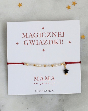 MAMA - Magicznej Gwiazdki - Alfabet Morse'a - Bransoletka, Le Boho Bleu