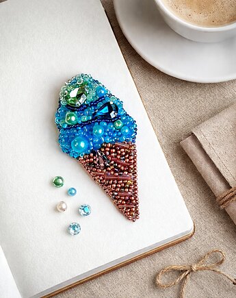 Broszka Lód, migotka shop