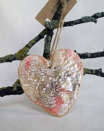 Serce z charakterem - gliniany dekor, Bea Fine Arts