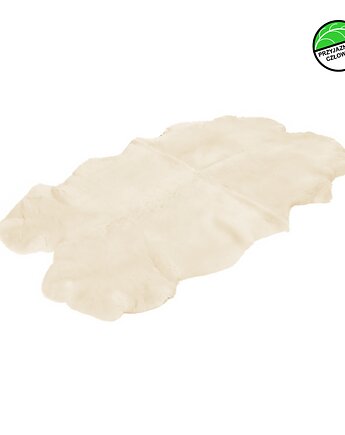 Dywan naturalny Biały z 4 skór owczych strzyżonych 180x100cm - naturalny BIO, Vanuba