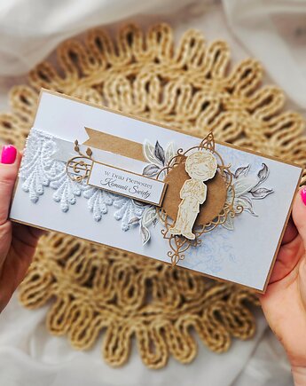 Kartka komunijna dla chłopca