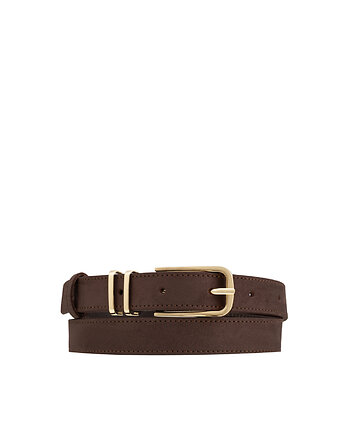 Pasek skórzany Smart Look Nubuk Brown, bellera