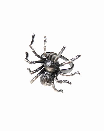 Pierścionek srebrny z małym pająkiem, VENUS GALERIA