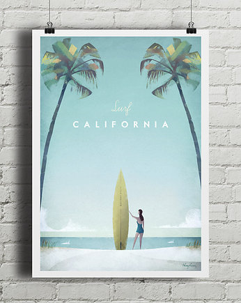 Kalifornia - vintage plakat, minimalmill