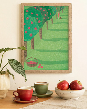 Plakat Lato w sadzie, minimalmill