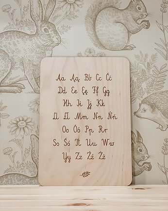 Drewniany alfabet, OSOBY - Prezent dla dwulatka