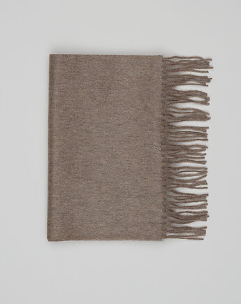 Szalik kaszmirowy cachemire brązowy (br1), BORGIO