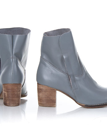RĘCZNIE ROBIONE BOTKI ZAPATO 454 SZARY LICO, Zapato