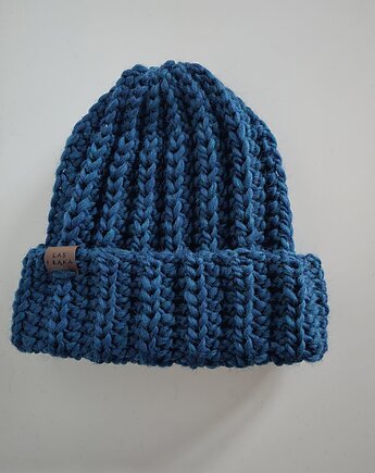 Czapka wełniana w kolorze Petrol