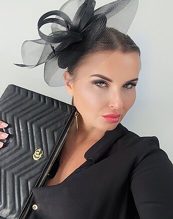 Fascynator SORENTO czarny /oraz inne kolory, Monika Saxton luxurious millinery