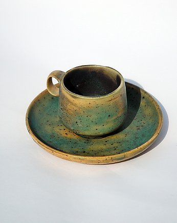 Filiżanka i talerzyk do espresso Zielony Kamień, Ceramiczności