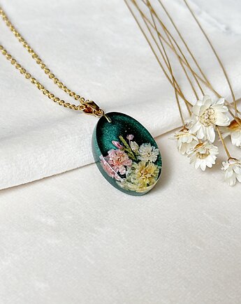 Zielony naszyjnik z kwiatami, Colie