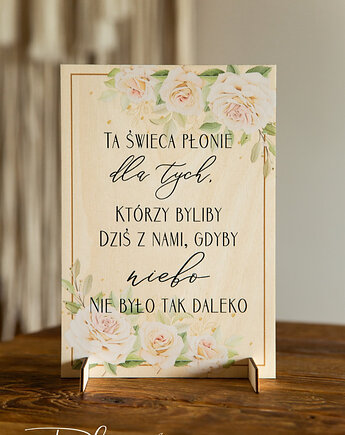 Ta świeca płonie wzór Róże, Planneo